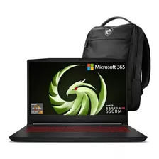 Laptop Msi Bravo 15 Ryzen 7 16gb Ram 512gb Ssd Rx 5500m 4gb Negro