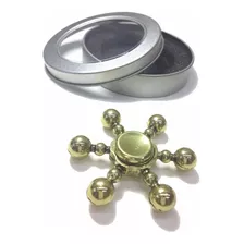 Fidget Hand Spinner Leme Ansiedade Ouro Anti Stress