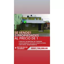 Venta De 3 Propiedades En 1 En Los Mina Excelente Para Renta