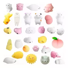 10 Squishy Mochi Animals Antiestres Random Souvenir 3cm 