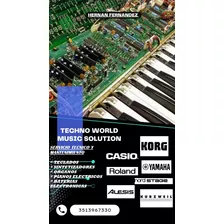 Service Korg Roland Yamaha Casio Teclados Y Pianos Digitales