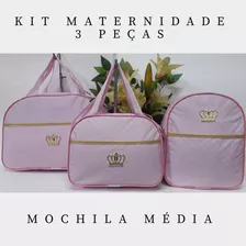  Kit Saída Maternidade 3 Peças Bebê Menina E Menino