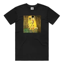 Camiseta O Beijo Artista Pintor Gustav Klimt Quadros Famosos