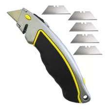 Estilete Trapezoidal Retrátil 5 Lâminas 18 Mm Fertak Tools