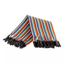 Cables Jumpers Dupont 20cm Pack X40 Unidades Para Protoboard
