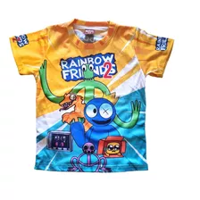 Playera Para Niño Rainbow Friends. Calidad Premium