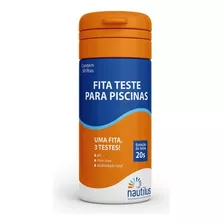 Fita Teste Com 50 Unidades 3 Em 1 Cloro, Ph E Alcalinidade