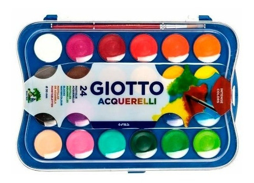 Giotto Acuarela X24 Colores + Pincel
