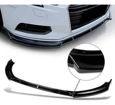 [3pcs]for 17-20 Audi A3 Painted Black Front Bumper Split Zzf Foto 5