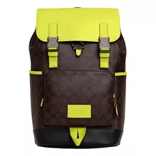 Mochila Coach Track Signature Canvas Yelow - Original