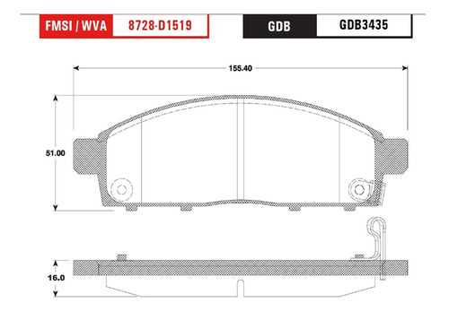 Balatas Delanteras Mitsubishi Montero Sport 2011-2012 Trw Foto 2