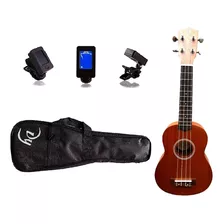 Ukelele Soprano Dy Uk Profesional + Madera Sapele + Elegante Terminación + Afinador + Funda Acolchada + Envío