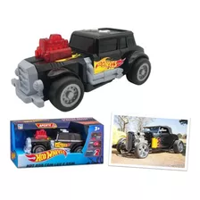 Carrinho Hot Wheels Hot Rod Vermelho Com Luz E Som