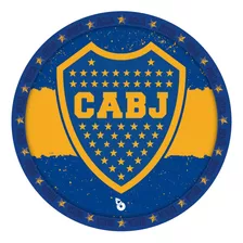 Platos Boca Juniors X 10 U Cumpleaños Cotillon 18 Cm 