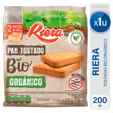 Pan Tostado Bio Organico Riera X 200 Gr
