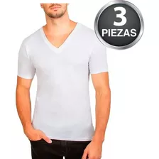 Pack 3 Playera Camisetas Hombre Rinbros Cueyo V 100% Algodón