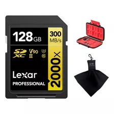 Lexar Tarjeta De Memoria 2000x V90, U3, Ush-ii, Sdxc, 128gb