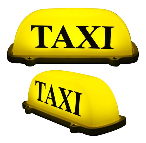 Copete Torreta Para Taxi  Con Luz Led E Iman Cot200 Foto 4