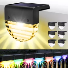 Sunjoyco 6 Luces Solares Para Cubierta, Luz De Paso Impermea