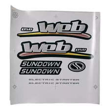 Kit Adesivo Completo Sundown Web 100/evo Original 