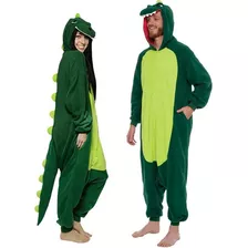 Pijama Disfraz Polar Para Adultos Diseño De Dinosaurio