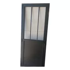 Puerta De Aluminio Negra 