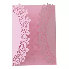 50 Envelopes Para Convites Flor Tamanho 15x21 Casamento