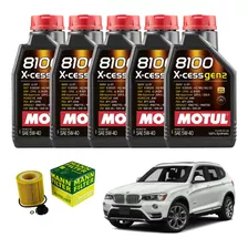 Kit Óieo Motul 5w40 Bmw X3 20i 28i 2013 2014 2015 2016 17