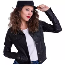 Campera Yd Engomada De Bengalina Dama Mujer 