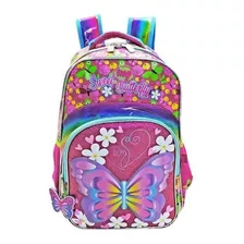 Mochila Escolar Mariposas Primaria Backpack Uni31 Color Rosa