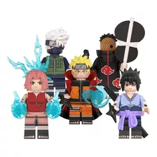 Bonecos Lego Blocos De Montar Anime Naruto Kit Com 5 Ninjas 