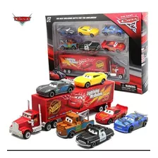 Disney Pixar Rayo Mcqueen Película Cars 7 Unidades + Caja