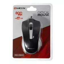 Mouse Óptico Mox Usb Para Computadora 800 Dpi Nuevo