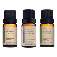 Óleo Essencial De Lavanda + Copaiba + Tea Tree Via Aroma