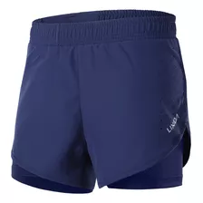 Lixada Shorts De Running 2 En 1 Para Mujer De Secado Rápido