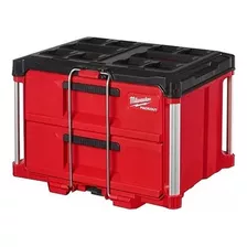 Caja De Herramientas Con Cajones Milwaukee Packout 4822-8442 Color Rojo Y Negro