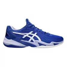 Tênis Asics Court Ff 3 Novak Clay Color Blue - Adulto 43 Br