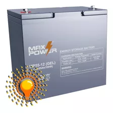 Bateria Sellada Vrla Gel 12v 55ah Maxpower Para Ups/solar