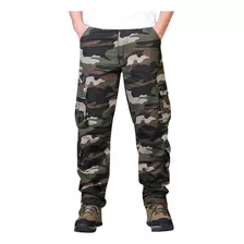 Ropa Multibolsillos De Camuflaje Grueso De Algodón Puro De T