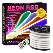 Mektov - Tira De Luz Led Rgb De Neón De 110 V, Multicolor, R