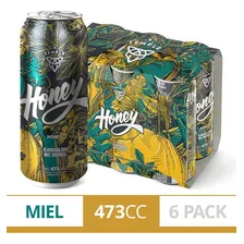 Cerveza Temple Honey 473ml X6