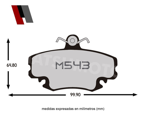 Pastilla De Freno Delantera Cermica Nissan Platina 2004-09 Foto 3