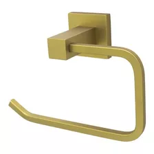 Acessório Banheiro Porta Toalha De Rosto Gold Fosco Dourado