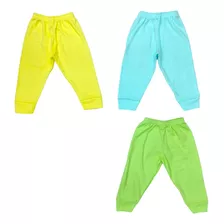 Juego De 3 Pants Ligeros 100% Algodón Para Niño T 2-4 Años