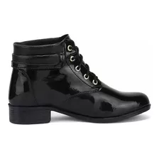 Bota Coturno Feminino Cano Curto Casual Sola Leve Promoção