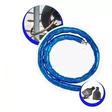 Cadeado Trava Anti Furto Motos Bike Estepe 22mm X 1 Metro Cor Azul