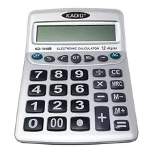 Calculadora De Escritorio Kadio Kd-1048b Grande 12 Dígitos