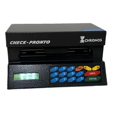Máquina De Preencher Cheque Chronos Check Pronto Show Room Cor Preto E Bege