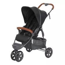 Carrinho De Bebê 3 Rodas Abc Design Moving Light Woven Black Com Chassi De Cor Preto