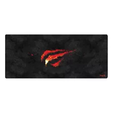 Mouse Pad Gamer Havit Hv-mp861 Gamenote De Goma Xl 300mm X 700mm X 3mm Black/red